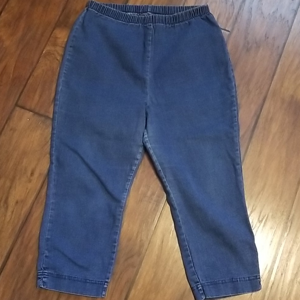 Womens denim capris